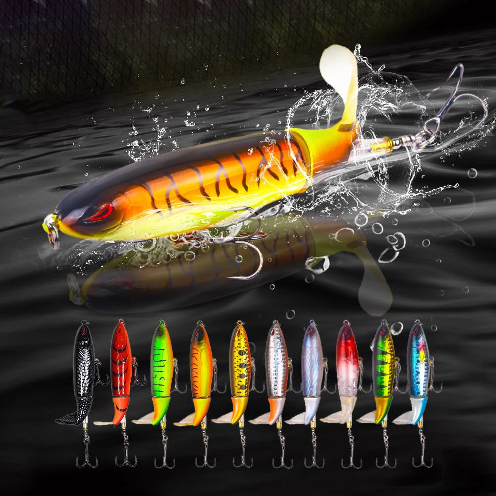 1 Cái 10cm / 14cm Topwater Popper Mồi Câu Cá Whopper Mồi Nhân Tạo Cứng ...