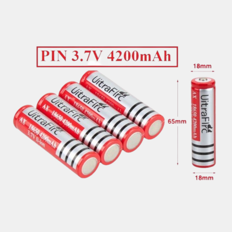 Pin Sạc ULTRAFIRE 3.7V Li-ion 4200mAh Choice Việt Nam TMS8 - Pin 18650 ...