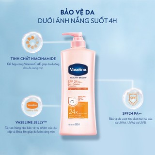Sữa dưỡng thể da sáng tức thì Vaseline 350ml/320ml/chai (tùy đợt nhập hàng)