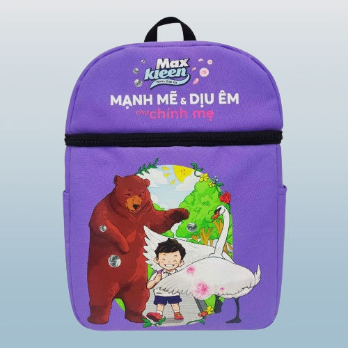 Ảnh Balo MaxKleen Gấu và Thiên Nga 1