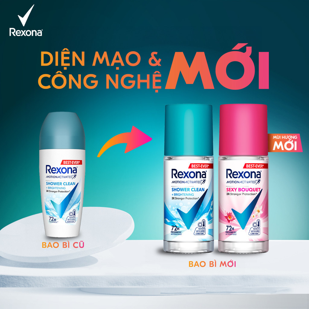 Ảnh Xịt/lăn khử mùi Rexona 72H khô thoáng dành cho nữ 135/45ml 3