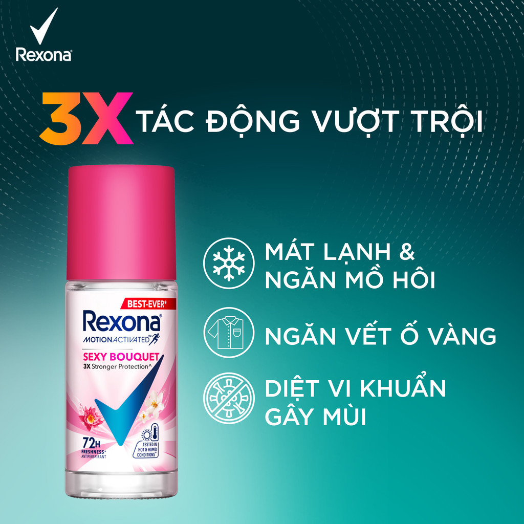 Ảnh Xịt/lăn khử mùi Rexona 72H khô thoáng dành cho nữ 135/45ml 4