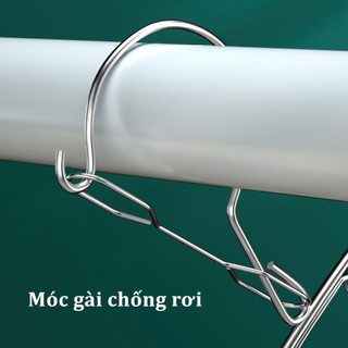 MÓC MẮC KẸP QUẦN ÁO INOX 10 / 20 KẸP- Móc Thép Không Gỉ Để Treo Quần Áo Trẻ Em- Khăn Tay- Tất- Đồ Lót