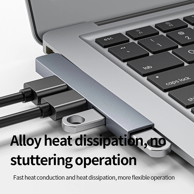Cổng USB Hub Không Dây 4 Trong 1 Di Động Siêu Mỏng USB3.0 Docking Station Cho PC Laptop Notebook | BigBuy360 - bigbuy360.vn