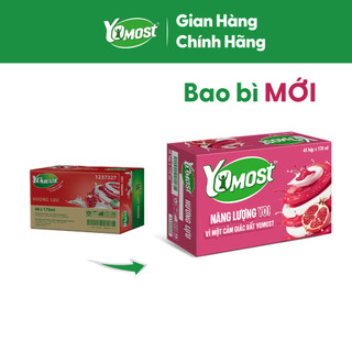 Thùng 48 Hộp Sữa Chua Lên Men Tự Nhiên Yomost Hương Lựu (170ml/Hộp)