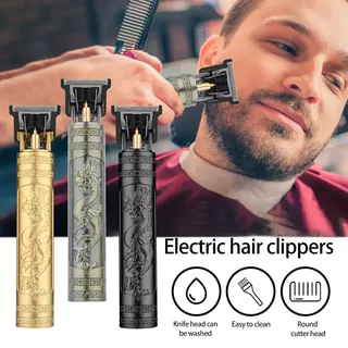 Vintage T9 Điện Cắt Tóc Máy Cắt Tóc Nam Chuyên Nghiệp Máy Cạo Râu Sạc Cắt Tóc Tông Đơ Cho Nam Rồng Phật