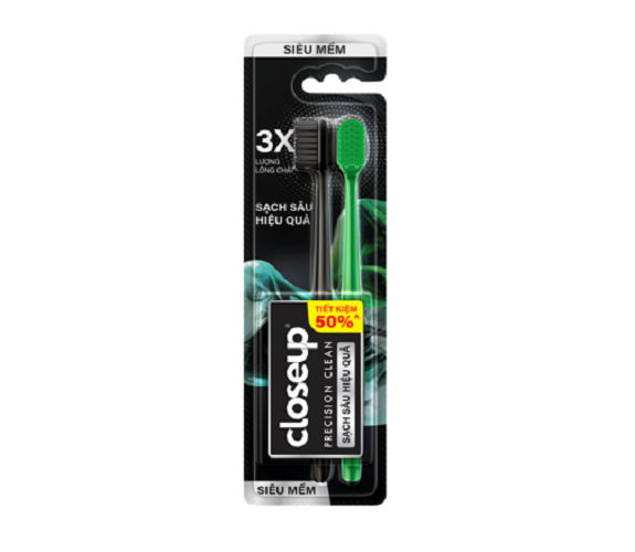 Ảnh Bộ 2 Cây Bàn chải Closeup Precision Clean siêu mềm 1