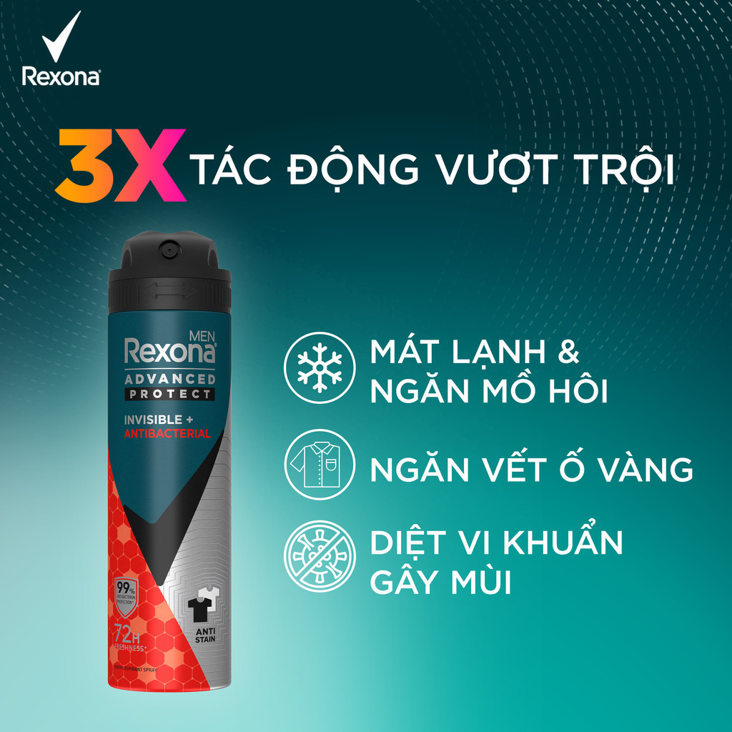 Ảnh Xịt/lăn khử mùi Rexona 72H kháng khuẩn thể thao dành cho nam 135/45ml 4