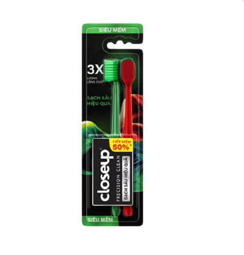 Ảnh Bộ 2 Cây Bàn chải Closeup Precision Clean siêu mềm 3
