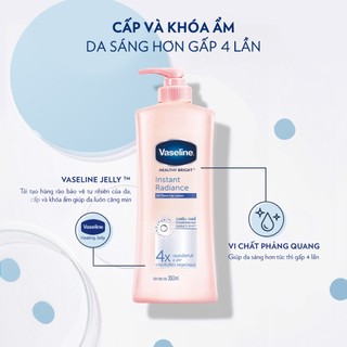 Sữa dưỡng thể da sáng tức thì Vaseline 350ml/320ml/chai (tùy đợt nhập hàng)