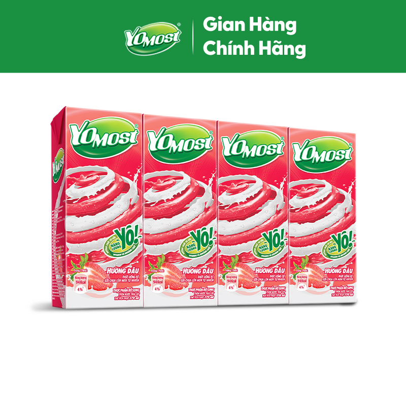 Ảnh Thùng 48 Hộp Sữa Chua Lên Men Tự Nhiên Yomost Vị Dâu (170ml/Hộp) 2