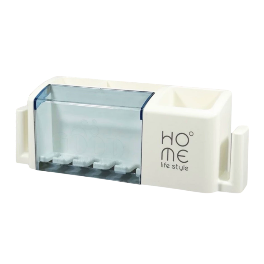 [Top Value] Kệ Để Bàn Chải, Kem Đánh Răng LS1-0843-342 - Dán Tường, Cố Định Tiện Lợi, Tránh Bụi