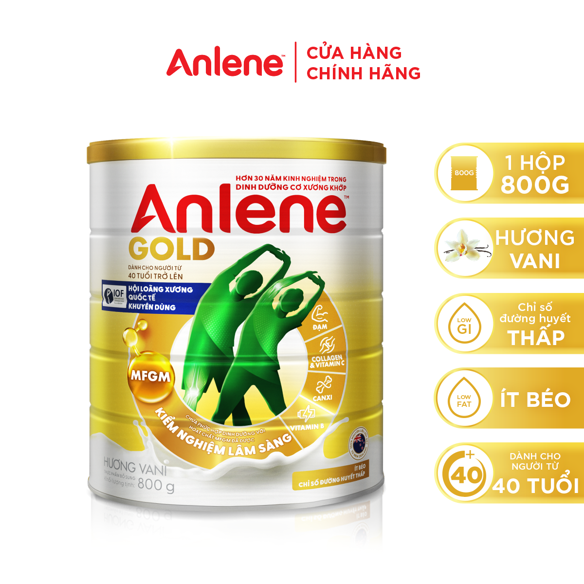 Ảnh Sữa Bột Anlene Gold Hương Vani 800g 3