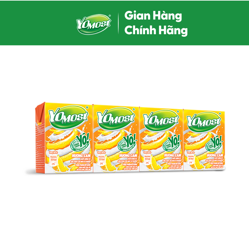 Ảnh Thùng 48 Hộp Sữa chua uống Yomost vị cam 100ml/hộp 2