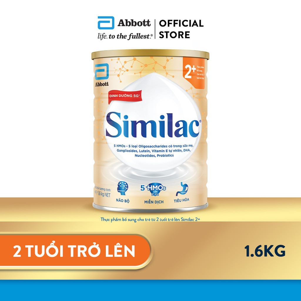 Sản phẩm dinh dưỡng công thức cho trẻ 2 tuổi trở lên: Similac® 2+ 1.6kg