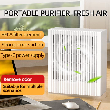 Máy lọc không khí cho bộ lọc HEPA gia đình PM 2.5 Máy làm sạch không khí Loại bỏ mùi khói cho phòng ngủ ô tô