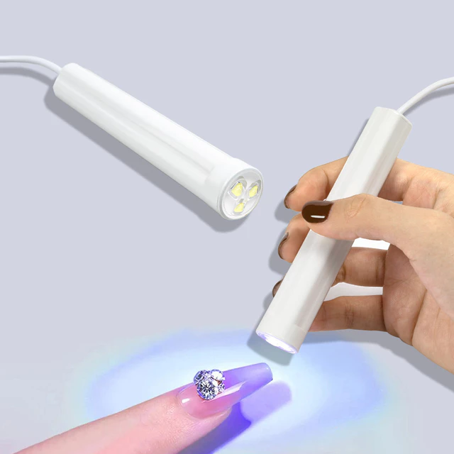 1Pc Cắm Móng Tay Nghệ Thuật Đèn, Di Động Móng Tay Nghệ Thuật LED Mini Móng Tay Nghệ Thuật Đèn Giả Sấy Móng Tay Đơn Máy Sấy Móng Tay Móng Chân Gel Sơn Móng Tay Đèn LED Ba Lan