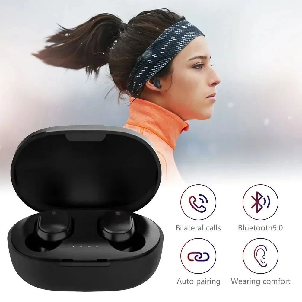 Tai nghe nhét tai A6S Tai nghe Bluetooth không dây TWS Khử tiếng ồn nghe văn phòng chơi game thể thao có micrô | BigBuy360 - bigbuy360.vn