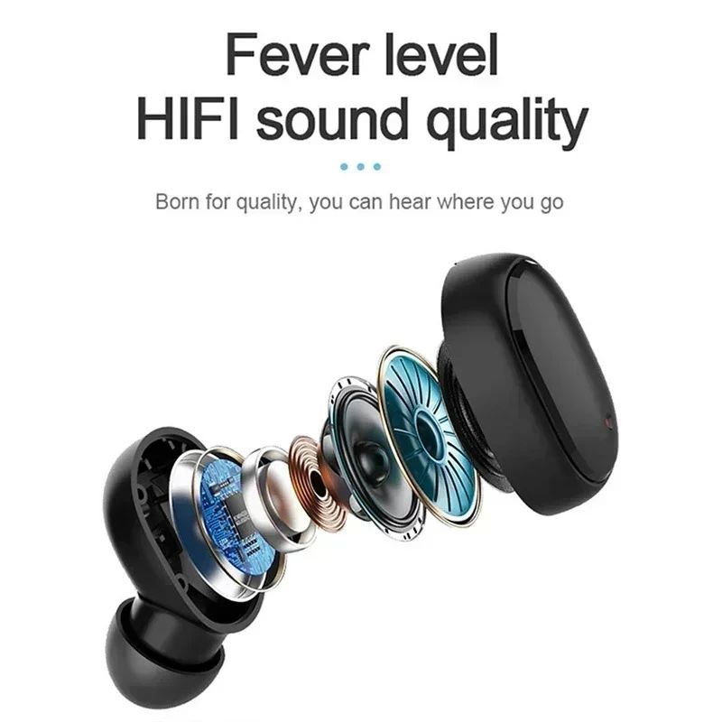 Tai nghe nhét tai A6S Tai nghe Bluetooth không dây TWS Khử tiếng ồn nghe văn phòng chơi game thể thao có micrô | BigBuy360 - bigbuy360.vn