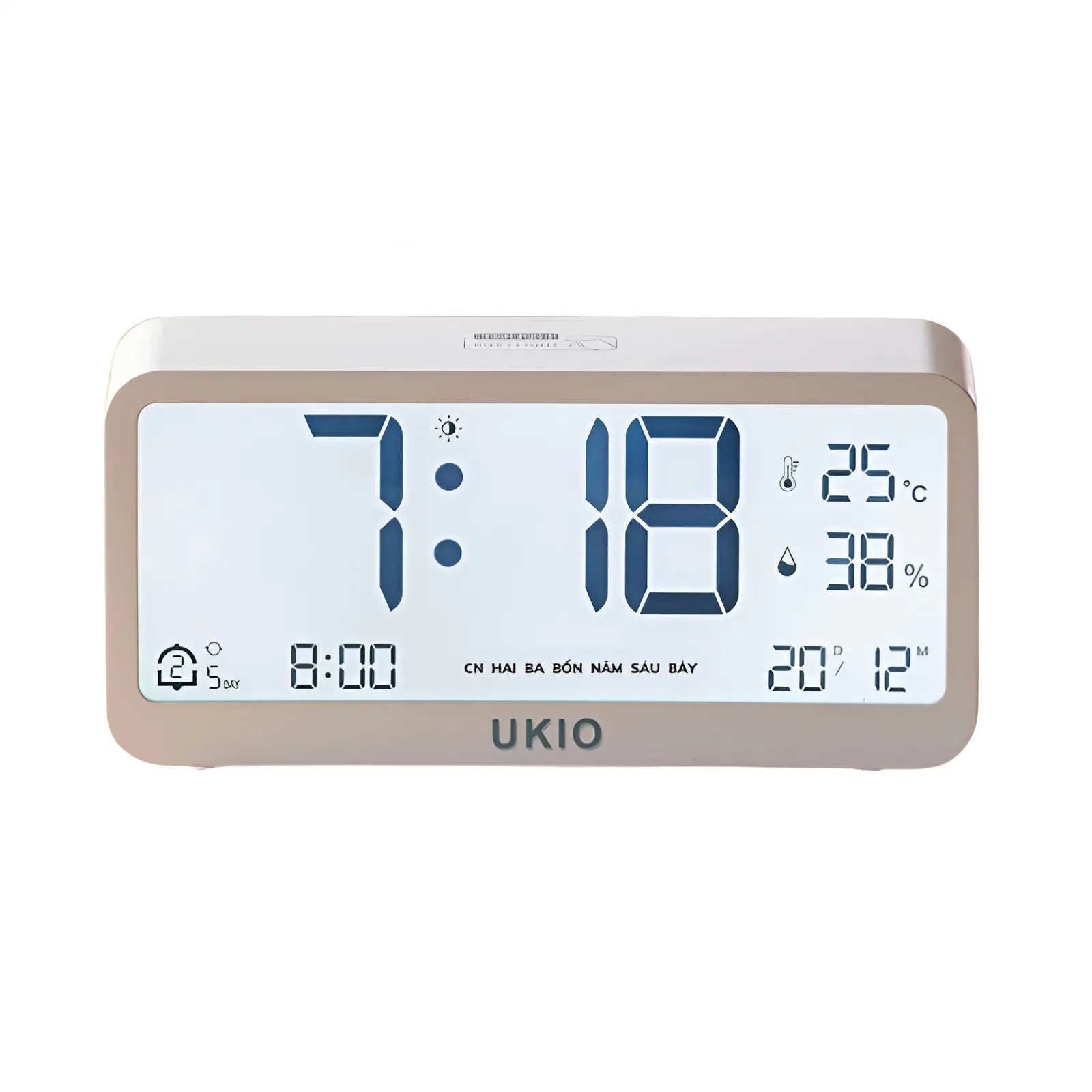 [Top Value] Đồng hồ led để bàn báo thức UKIO LS1-1621-1770 màn hình LCD ...