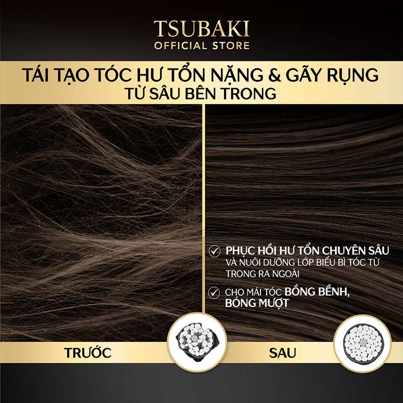 Ảnh GIFT - Refill Dầu xả Phục hồi hư tổn nặng & giảm gãy rụng - Công nghệ Ion Tsubaki Premium EX Intensive Repair 330ml 1