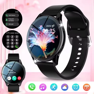 Đồng hồ thông minh gọi điện Bluetooth mới cho nữ, theo dõi nhịp tim, huyết áp, đồng hồ thông minh chống nước cho nam, nữ