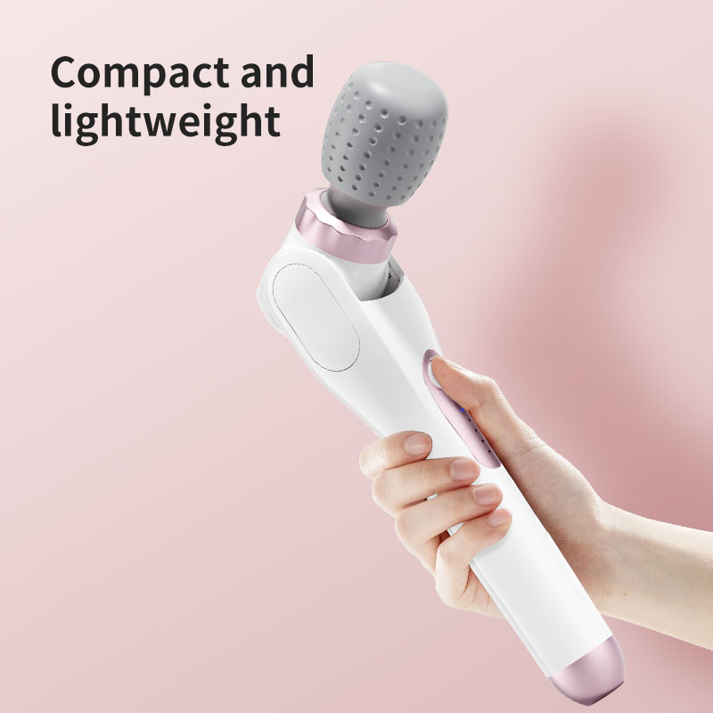 Thiết bị massage điện cầm tay, sạc USB, đầu silicone xoay, rung nhanh cho cổ vai lưng chân, lý tưởng làm quà tặng cho nam nữ, vận động viên, người lớn tuổi
