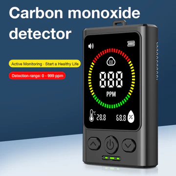 Một Bộ Máy Đo Carbon Monoxide, Máy Đo Chất Lượng Không Khí Mini Di Động Đo CO Cho Gia Đình & Nhà Để Xe, 0-999ppm