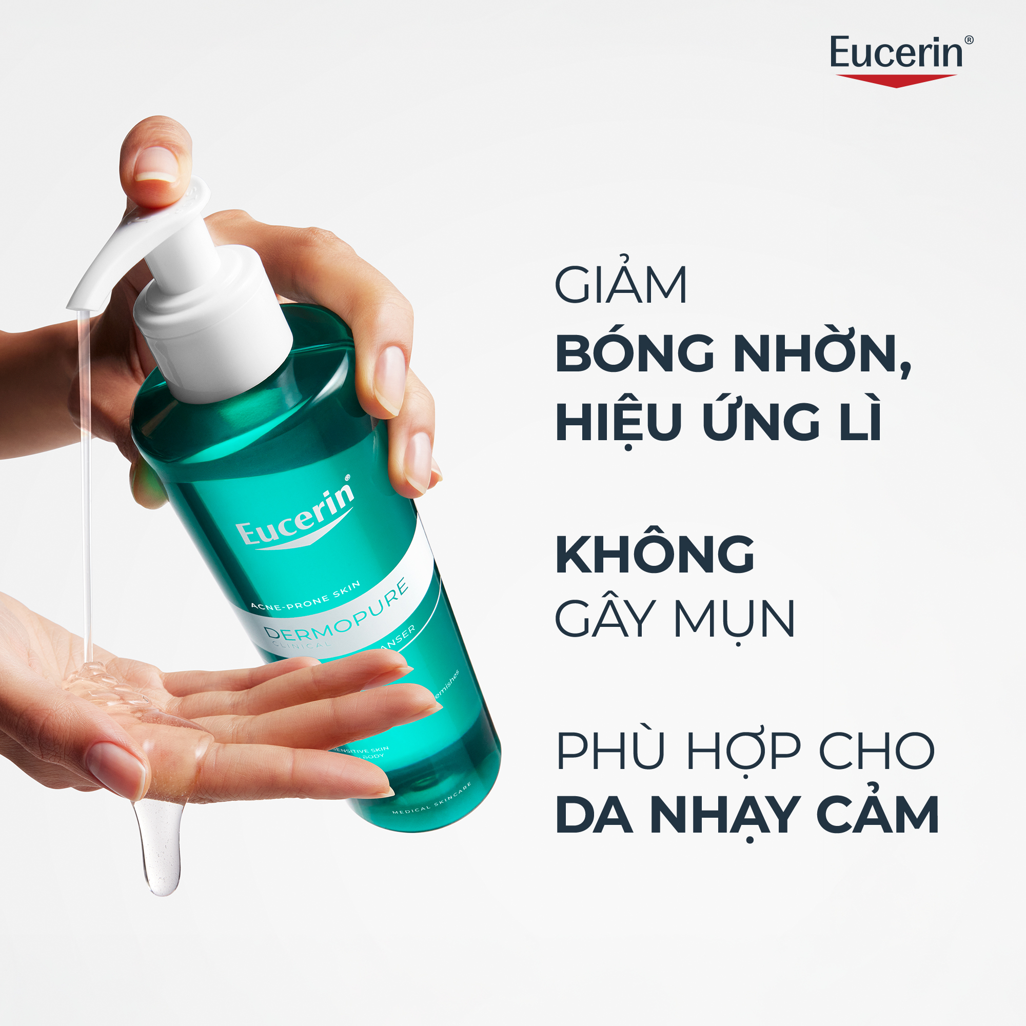 Gel rửa mặt cho da dầu mụn Eucerin® DermoPure Clinical Purifying Cleanser 400ml | Skincare | BigBuy360 - bigbuy360.vn