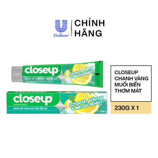 Kem Đánh Răng Closeup Trắng Răng Thơm Mát thành phần Thiên Nhiên 230G