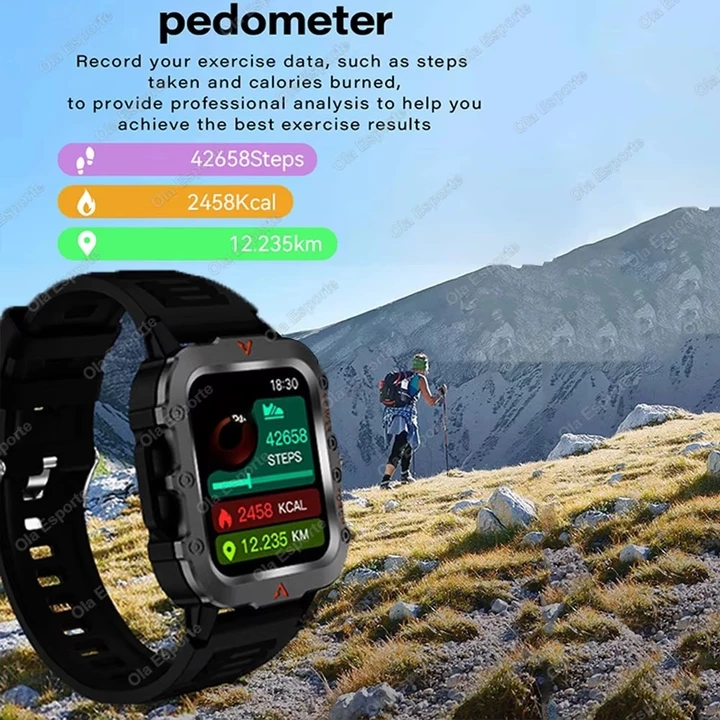 Màn Hình AMOLED Nam Đồng Hồ Thông Minh Bluetooth 5.2 Gọi Nhịp Tim Oxy Máu Theo Dõi Huyết Áp Đồng Hồ Thông Minh Nhiều Chế Độ Thể Thao – 6