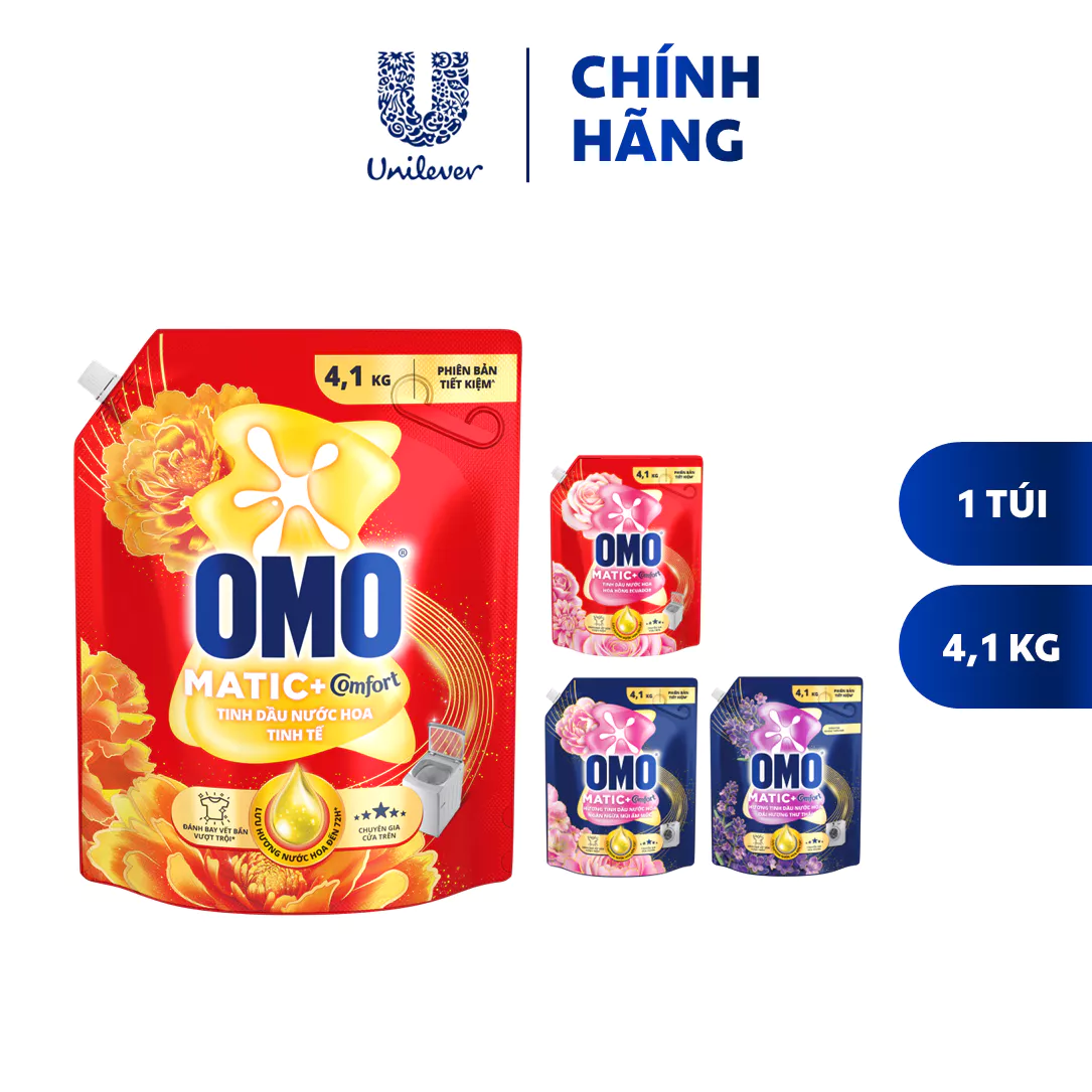 Nước giặt OMO Matic 4.1kg (Túi)