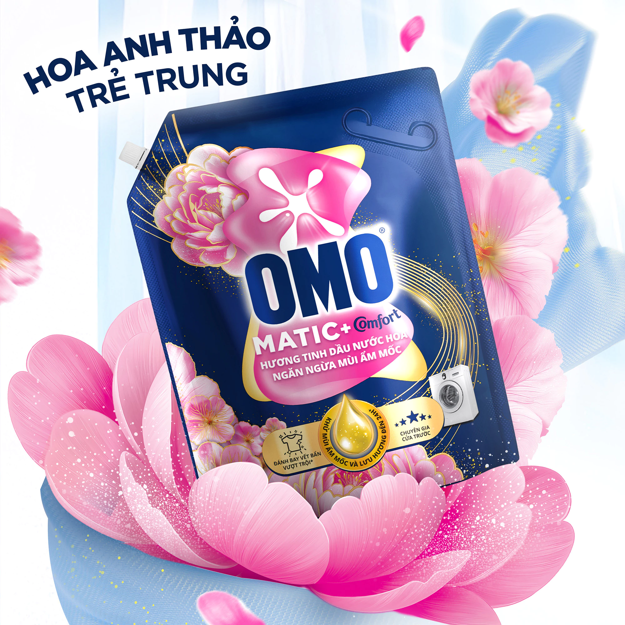 Nước giặt OMO Matic 4.1kg (Túi)