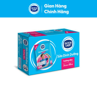 Thùng 24 Bịch Sữa Dinh Dưỡng Dutch Lady Hương Dâu 24x180ml