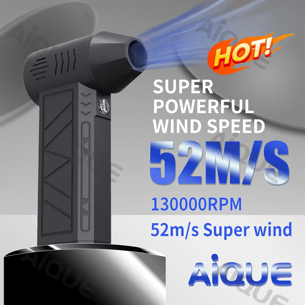 Máy thổi khí Mini cầm tay 130.000 vòng / phút Quạt phản lực Turbo điện Máy bụi công nghiệp Động cơ không chổi than Máy thổi bạo lực Tốc độ gió 52 m / s