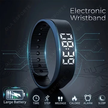 Vòng đeo tay thông minh số, đồng hồ thông minh chống nước, báo rung nhắc nhở với bộ đếm bước chạy, màn hình theo dõi, vòng đeo tay thông minh