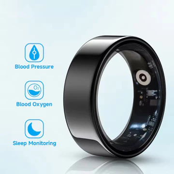 Nhẫn thông minh theo dõi giấc ngủ Đa chức năng Đo oxy trong máu Huyết áp Nhiều chế độ thể thao Tiêu thụ điện năng thấp