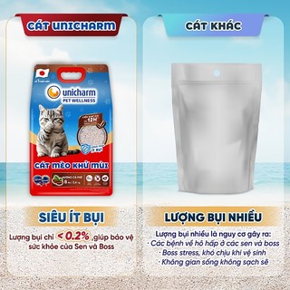 Cát vệ sinh khử mùi cho mèo Unicharm Pet Wellness, hương hoa nhài 8 Lbs (3.6 kg)