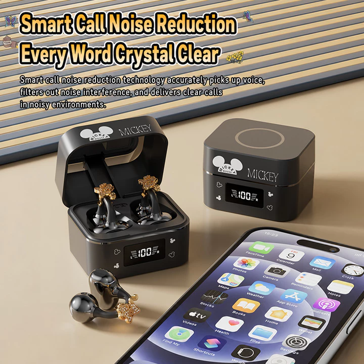 Tai nghe Disney A33 Tai nghe kẹp tai Tai nghe độ phân giải cao Tai nghe không dây Bluetooth Tai nghe nhỏ Gương đi lại hàng ngày cho tai nghe âm nhạc – 2