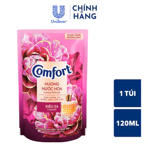 Nước Xả Vải Comfort Hương Nước Hoa Kiêu Sa Túi 120ML