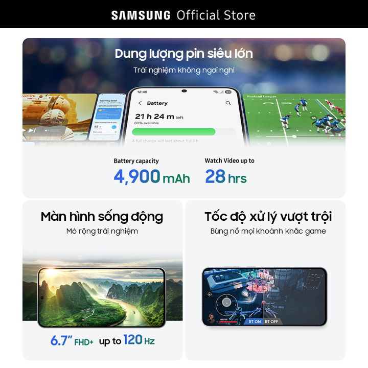 Combo Độc Quyền: Điện Thoại Samsung Galaxy S25 FE 128GB + Tai Nghe Samsung Galaxy Buds Core