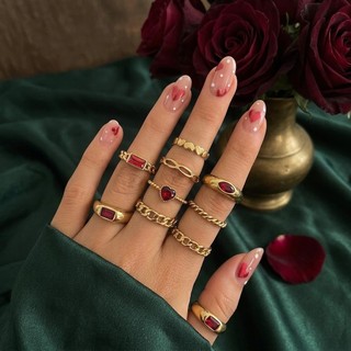 Gemstone Wedding Ring by Topick Fashion