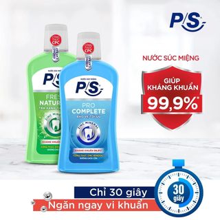 Nước súc miệng P/S kháng khuẩn 99.9% 500ml/chai