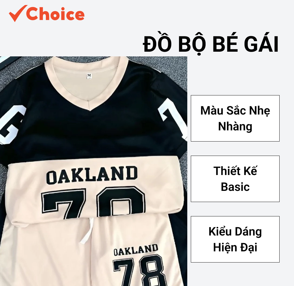 [New] [Choice] Set đồ bé gái, trai 15-45kg SO78 mẫu số 78