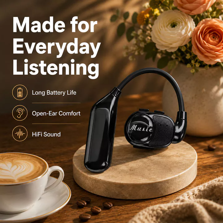 Tai nghe V3 Tai nghe Tai nghe không dây Bluetooth mở tai Tai nghe chơi game Tai nghe khử tiếng ồn một tai Bass nặng Tai nghe tuổi thọ pin dài tốt