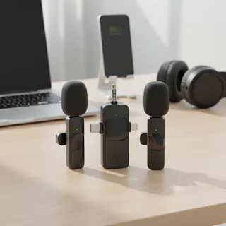  Micro không dây 3 trong 1 kẹp áo cho iPhone, Android, máy ảnh USB-C, chống ồn.
