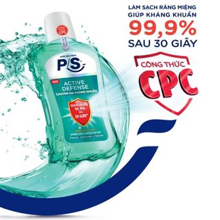 Nước súc miệng P/S kháng khuẩn 99.9% 500ml/chai