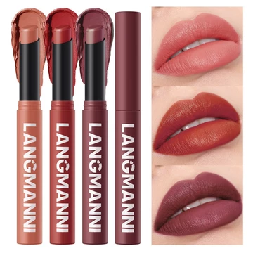 Bộ 6 Son Môi Foggy Matte, Bút Son Môi Dưỡng Ẩm, Son Môi Lâu Dài, Quà Tặng Di Động