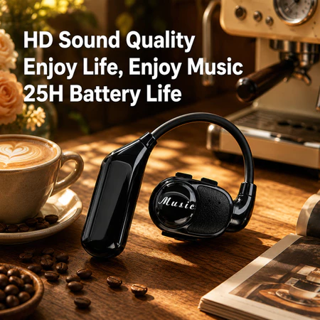 Tai nghe V3 Tai nghe Bluetooth Tai nghe không dây Tai nghe chơi game Khử tiếng ồn Tai nghe mở tai một tai tốt Tuổi thọ pin dài Tai nghe Bass nặng Nghe tại nhà