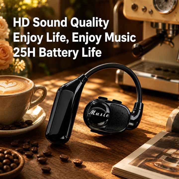 Tai nghe V3 Tai nghe Bluetooth Tai nghe không dây Tai nghe chơi game Khử tiếng ồn Tai nghe mở tai một tai tốt Tuổi thọ pin dài Tai nghe Bass nặng Nghe tại nhà